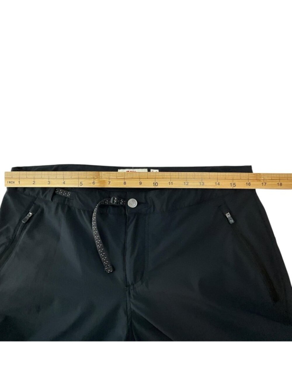 Fjallraven High Coast Trail Trousers Womens 10 Short 30" Black Zip Pockets - Picture 8 of 11
